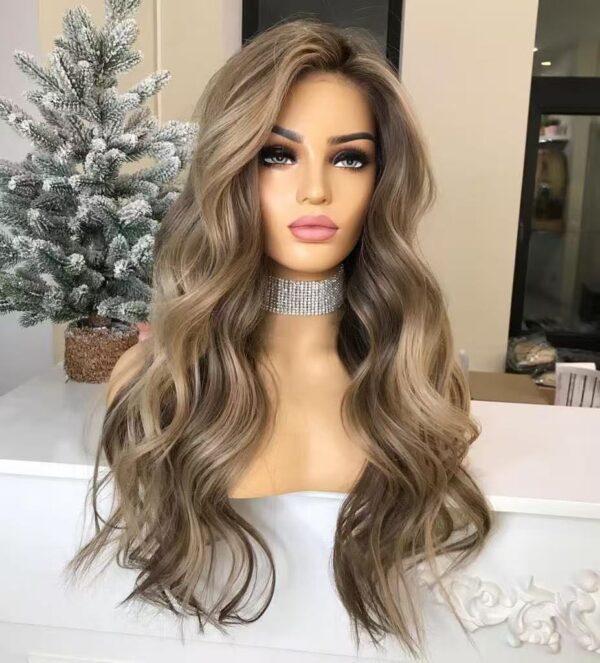 Customize QY Hair Color Wig Free Shipping 100% Human Hair Virgin Natural Wave Style Wigs