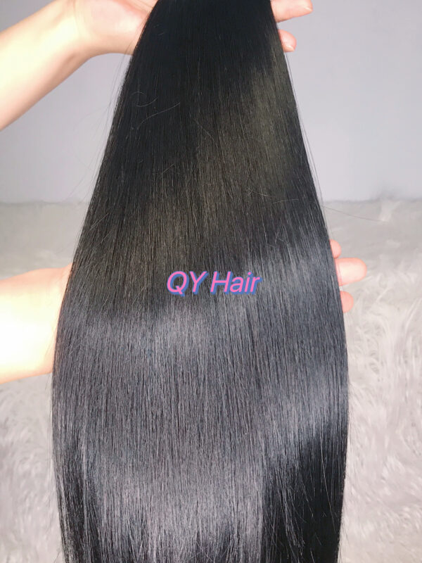 QY Tape In Hair Cuticles Aligned Natural Remy Hair Black Color In Stock Fuller Ends Can Be Bleached To Blonde Color 10-28 Have Available