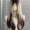Free Shipping QY Synthetic Wig With Color Straight Hair 100% Synthetic Hair